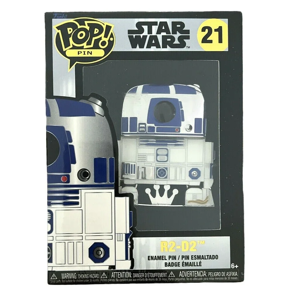 Star Wars Funko POP PIN 21 R2-D2 DROID Collectible Enamel Pin Removable Stand